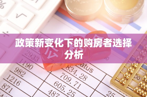嘉祥政策新变化下的购房者选择分析